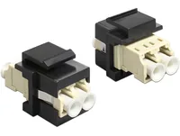 Delock Keystone-Modul LWL Multimode Duplex LC-LC, OM5 - Modultyp: Keystone - Anschluss Front: Buchse LC - Anschluss Rück: Buchse LC - Medientyp: Netzwerk - Schirmung: Nein - Verpackungseinheit: 1 Stück