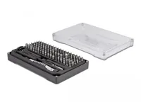 Delock Werkzeugset Schraubendreher 117-teilig - Zubehörtyp Mobiltelefone: Reparatur-/Werkzeugset - Detailfarbe: Schwarz
