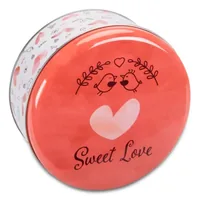 Städter Vorratsdose Sweet Love 1.7 l, Rot/Weiss - Produkttyp: Aufbewahrungsbox - Materialtyp: Metall - Set: Nein - Volumen: 1.7 l - Stapelbar: Nein - Verschlusstyp: Deckel