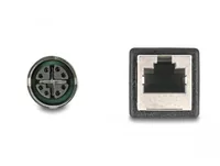 Delock M12 Adapterkabel X-kodiert 8 Pin Buchse zu RJ45 Buchse 50 cm