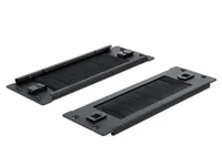DELOCK 10"" Kabelmanagement Bürstenleiste 2 HE schwarz