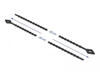 DeLOCK Beaded Cable Tie reusable L 200 x W 2.4 mm black 100 pieces