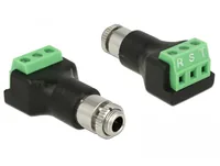 Delock Audio-Adapter Buchse Unkonfektioniert - 3.5 mm Klinke - Kabeltyp: Adapter - Audioanschluss Seite A: Unkonfektioniert - Audioanschluss Seite B: 3.5 mm Klinke - Audiokanäle: Stereo
