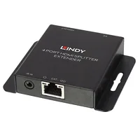 LINDY Extender Splitter HDMI IR Cat6 Loop Out 4 Port 50m
