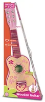 Bontempi Musikinstrument Holz-Gitarre 55 cm Pink Stickers - Produkttyp: Gitarre - Altersempfehlung ab: 3 Jahren - Eigenschaften: Keine Eigenschaft - Zertifikate: Keine Zertifizierung