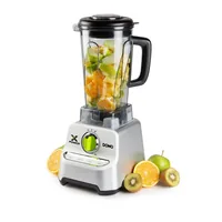 Domo Standmixer DO747BL Schwarz/Silber - Motorleistung: 1500 W - Funktionen: Ice Crush - Mixen - Shaken - Smoothies - Fassungsvermögen Saftbehälter: 2 l - Detailfarbe: Schwarz - Silber