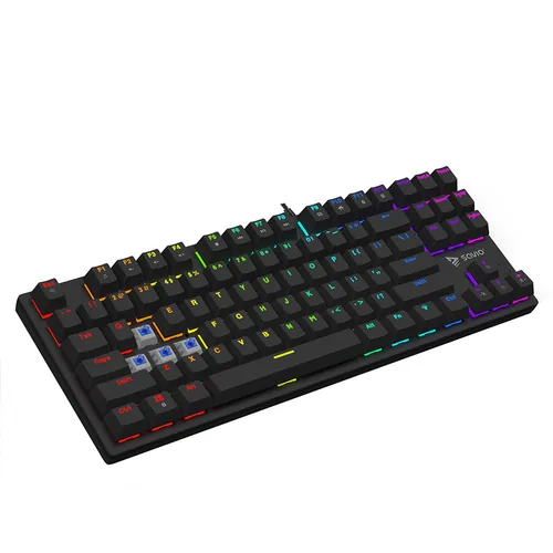 Savio Tempest x2 RGB mechanical keyboard, Outemu BLUE