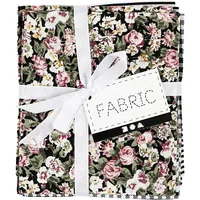 Creativ Company Stoff Fabric 4-teilig, 45 cm 55 cm - Breite: 45 cm - Länge: 55 cm - Material: Baumwolle - Detailfarbe: Schwarz