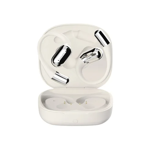 4smarts Open-Ear Bluetooth Kopfhörer SkyBuds AI Screen, beige