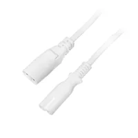 LogiLink 2m, IEC 60320-C8/IEC 60320-C7 White C7 coupler C8 coupler