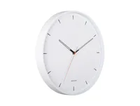 KARLSSON Wanduhr Calm 40 cm, Weiss matt - Form: Rund - Detailfarbe: Weiss matt - Uhrtyp: Analog - Funksignal: Nein - Funktionen: Zeit - Detailmaterial: Eisen