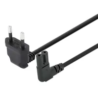 Manhattan Stromkabel C7 auf EU CCE716 90 Grad gewinkelt 2m