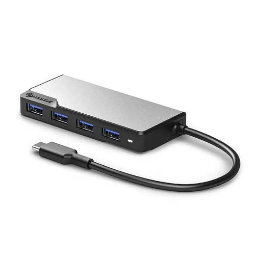 Alogic Fusion Swift USB-C 4-Port Hub Space Gray
