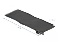 Delock Kabelschlauch 1 m x 35 mm, mit Reissverschluss Schwarz - Detailfarbe: Schwarz - Breite: 35 mm - Länge: 1 m - Produkttyp: Kabelschlauch - Ausstattung Kabelmanagement: Wiederverwendbar - Reissverschluss - Verpackungseinheit: 1 Stück