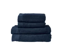 Zone Denmark Frottierset Classic Dark Blue 50 x 100 cm, 70 x 140 cm - Eigenschaften: Keine Eigenschaft - Zertifikate: Keine Zertifizierung - Breite: 50 cm - 70 cm - Länge: 140 cm - 100 cm - Detailfarbe: Dunkelblau - Produkttyp: Duschtuch