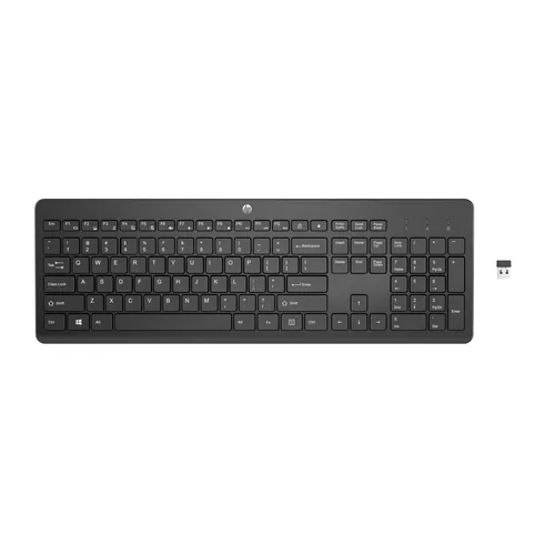 HP 230 Wireless Keyboard Tastatur Universal RF Wireless Schwarz
