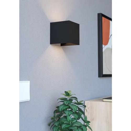 EGLO Leuchten Akku-Aussenwandleuchte RINCINE LED Schwarz - Betriebsart: Akkubetrieb - USB - Smart Home: Nicht kompatibel - Dimmbar: dimmbar - Produkttyp: Akku-Leuchte - Outdoor Wandleuchte - Lichtsensor (Dämmerung): Ja - Timerfunktion: Keine Angaben