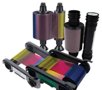 Evolis YMCKO ruban d'impression 300 pages Noir, Cyan, Gris, Magenta, Jaune