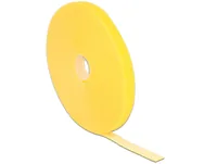 DELOCK Kabelbinder Klettverschluss 10.000x13mm 1x Rol gelb