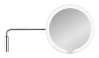 Blomus Kosmetikspiegel LED MODO mit Wandhalterung, Silber matt - Vergrösserung: 5 × - Detailfarbe: Silber matt - Form: Rund - Wandhalterung: Ja