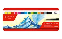 Caran d'Ache Wasserfarbe Gouache Studio 16-teilig - Art: Wasserfarbe - Detailfarbe: Lindgrün - Mehrfarbig - Set: Ja - Verpackungseinheit: 1 Stück