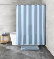 Kleine Wolke Duschvorhang Kito 180 x 200 cm, Azur - Breite: 180 cm - Höhe: 200 cm - Detailfarbe: Blau - Produkttyp: Duschvorhang - Detailmaterial: Polyester (PES) - Grundmaterial: Polyester (PES)