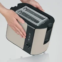 Severin AT 9576 toaster 2 slice(s) 800 W Beige, Black