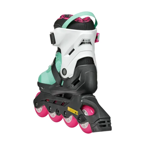 ROLLERBLADE Inline-Skates Microblade XT Schwarz/Meergrün, 33-36.5 - Schuhgrösse (EU): 33-36.5 - Kugellager Norm: SG3 - Anzahl Rollen: 4 - Farbe: Schwarz - Grün - Zielgruppe: Kinder - Verschluss: Klettverschluss - Schnürung - Schaftschnalle