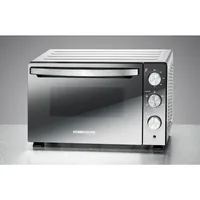 Rommelsbacher Backofen 20.BGS 1500 30 l, Silber - Funktionen: Backen - Grill - Auftauen - Umluft - Ober-/Unterhitze - Ausstattung: Backblech - Überhitzungsschutz - Gitterrost - Drehspiess - Innenbeleuchtung - Breite: 50.8 cm - Höhe: 33 cm - Tiefe: 40.9 cm