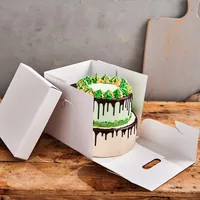 Funcakes Tortenbox weiss 37 x 37 x 45 cm - Detailfarbe: Weiss - Materialtyp: Papier - Material: Karton