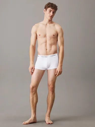 Calvin Klein Wäsche 3P Low Rise Trunk Weiss, XS - Farbe: Weiss - Detailfarbe: Weiss - Material: Baumwolle - Elasthan - Zielgruppe: Herren - Altersgruppe: Erwachsene - Produkttyp: Shorts