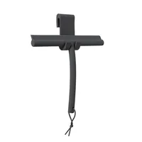 Blomus Duschabzieher Vipo inkl. Haken Anthrazit - Wischbreite: 24 cm - Faltbar: Nein - Detailfarbe: Anthrazit - Detailmaterial: Silikon - Grundmaterial: Kunststoff - Aufhängevorrichtung: Ja