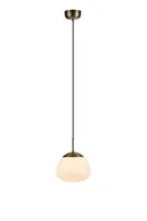 Markslöjd Pendelleuchte Rise, Ø 25 cm, E27, Antique/Weiss - Betriebsart: Netzbetrieb - Lampensockel: E27 - Farbtemperatur Kelvin: Je nach Leuchtmittel - Gesamtleistung: 40 W - Farbwiedergabeindex CRI: 0 - Dimmbar: nicht dimmbar