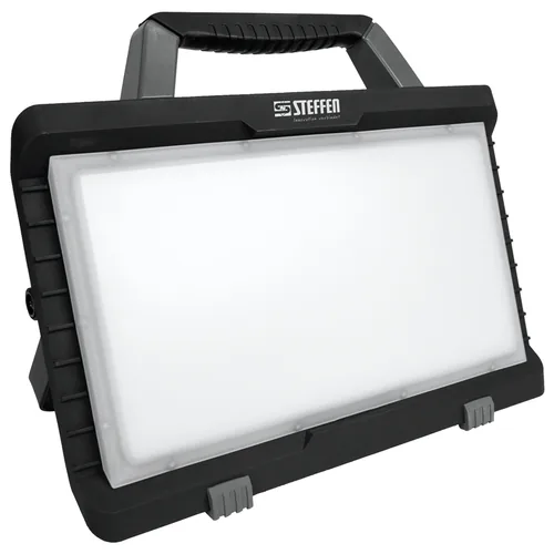 STEFFEN Akku Scheinwerfer Worklight 50 W - Betriebsart: Akkubetrieb - Dimmbar: dimmbar - Anwendungsbereich: Outdoor - Indoor - Lichtfarbe: Kaltweiss/Tageslichtweiss (KW) - Zusätzliche Ausstattung: Keine - Farbtemperatur Kelvin: 6500 K