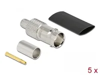 DELOCK BNC Buchse zum Crimpen RG-59 mit Schrumpfschlauch