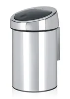 Brabantia Touch Bin 3 L Rotondo Acciaio Acciaio inox