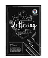 URSUS Zeichenblock Handlettering  A4, 210 g/m², 25 Blatt, Schwarz - Papierformat: A4 - Produkttyp: Zeichenblock - Anwender: Künstler