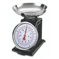 Terraillon Küchenwaage Trad 500 Schwarz - Bedienungsart: Manuell - Messschritte: 20 g - Tara-Zuwiegefunktion: Ja - Detailfarbe: Schwarz - Gewicht Max.: 5 kg - Material: Edelstahl