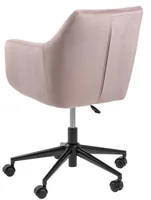 AC Design Bürostuhl Nora, mit Polsterrücken und Armlehnen, Dusty Rose - Produkttyp: Bürostuhl - Material Bezug: Stoff - Armlehnen: Ja - Material Fuss: Metall - Rückenart: Polsterrücken - Rollenart: Hartbodenrollen