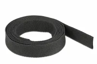 Delock Gewebeschrumpfschlauch 2 m x 10 mm Schwarz - Detailfarbe: Schwarz - Länge: 2 m - Durchmesser: 10 mm - Material: Polyester - Polyolefin