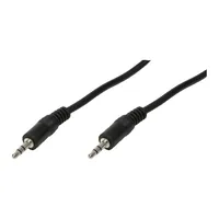 Logilink Audiokabel 1x 3,5mm -> 1x 3,5mm StSt 1.00m bk