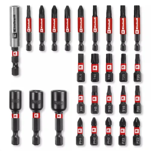 Einhell Bit-Set S-CASE Kassette 28tlg LS - Set: Ja - Bit-Typ: Sechskant - Grösse: Diverse