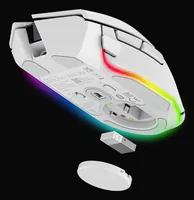 Razer Gaming-Maus Razer Basilisk V3 Pro 35k Weiss - Maus Features: Umschaltbare DPI-Auflösung - RGB-Beleuchtung - Seitliche Zusatztasten - Daumentaste - Beleuchtung - Ein-/Ausschalter - Scrollrad - Integrierter Speicher - Bedienungsseite: Rechtshänder - D