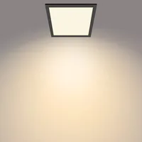 Philips Touch Deckenleuchte SceneSwitch eckig 12W 2700K schwarz - Leuchten Kategorie: Deckenleuchte - Betriebsart: Netzbetrieb - Lampensockel: LED fest verbaut - Farbtemperatur Kelvin: 2700 K - Dimmbar: nicht dimmbar - Farbwiedergabeindex CRI: 80