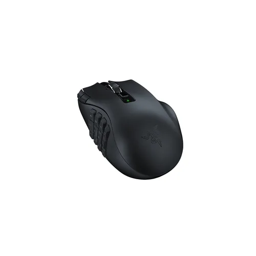 Razer Gaming-Maus Naga V2 HyperSpeed - Maus Features: Umschaltbare DPI-Auflösung - Programmierbare Tasten - Integrierter Speicher - Hyperschnelles Scrollen - Bedienungsseite: Rechtshänder - Detailfarbe: Schwarz - Gewicht: 120 g - 95 g - Verbindungsart: Ka