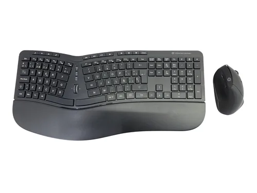 CONCEPTRONIC ERGO TastaturMaus Wireless Layout ES schwarz