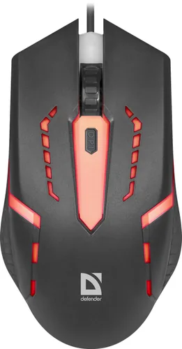 Defender FLASH MB-600L mouse Gaming Ambidextrous USB Type-A Optical 1200 DPI