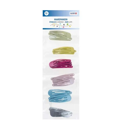 Glorex Haarspange Set 24 Stück - Produkttyp: Haarspange - Nachhaltigkeit: Nicht angegeben - Detailfarbe: Mehrfarbig