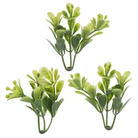 HobbyFun Mini-Utensilien Buchs II 5 cm, 6 Stück - Detailfarbe: Grün - Material: Kunststoff - Verpackungseinheit: 6 Stück - Motiv: Garten - Anlass: Basteln