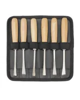 Glorex Stempel Zubehör Schnitzwerkzeug 6-teilig - Motiv: Ohne Motiv - Detailfarbe: Braun - Anzahl Zeilen: 0 ×